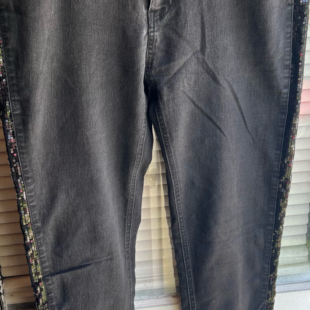 Black Embellished Jeans
